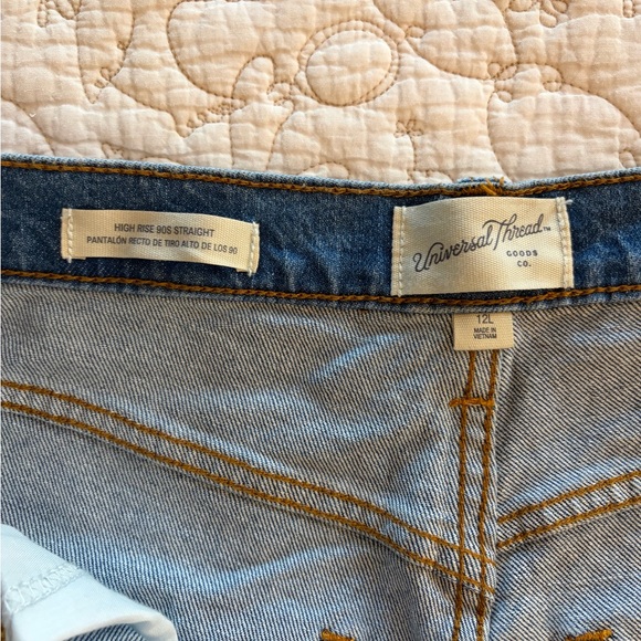 Universal Thread Button Fly High Rise Jeans 12L - Picture 2 of 5